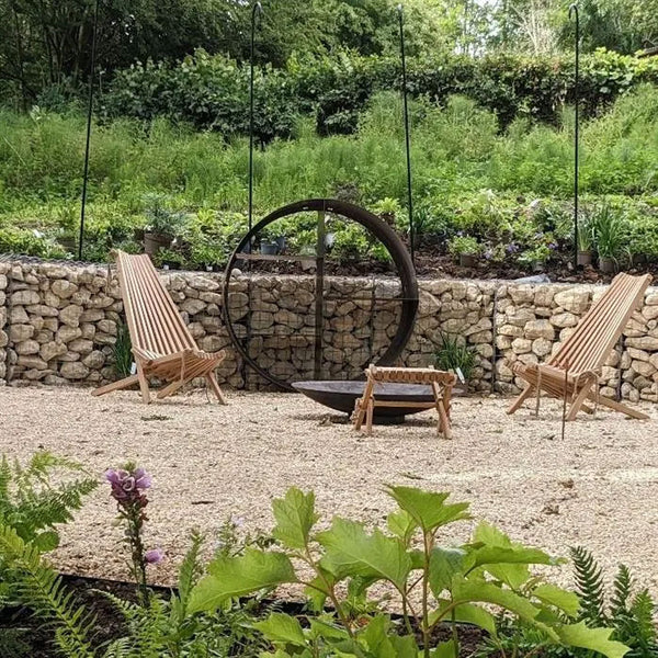 Wall Mounted, or Free Standing Round Log Storage in Corten Steel Round, Contemporary Garden Storage, Outdoor Log Store